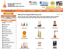 Tablet Screenshot of orange-traffic-cones.com